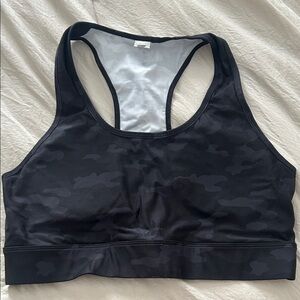 Women's Black Camouflage Sports Bra